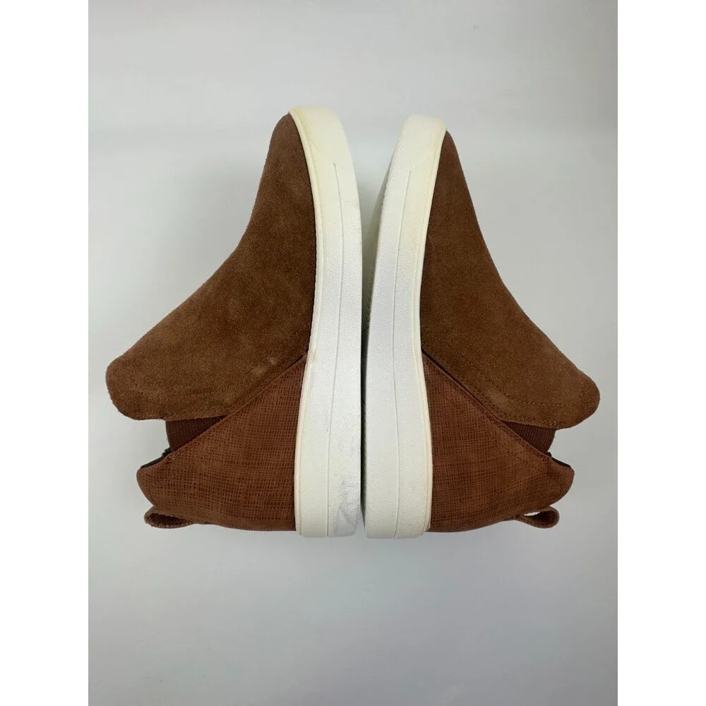 Ryka‎ VERA Bootie Ankle Boot Tan Suede Pull On Comfort Orthopedic Cushion Size 8